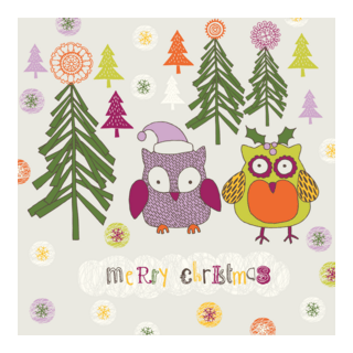 christmas owl Logo PNG Vector