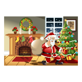 christmas scene Logo PNG Vector