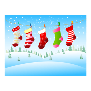 christmas socks Logo PNG Vector