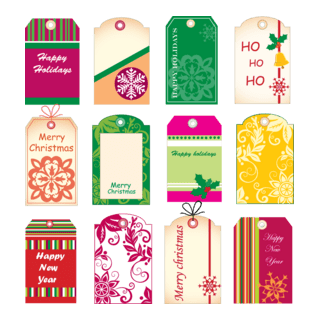 christmas tag Logo PNG Vector