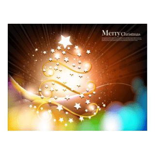 christmas tree star fantasy background Logo PNG Vector