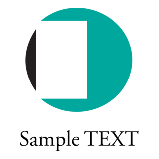 Circle inside rectangle company Logo PNG Vector