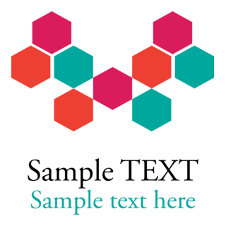 Colorful hexagon group company Logo PNG Vector