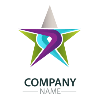 colorful star company Logo PNG Vector