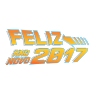 De Volta Para o Futuro Ano Novo 2017 Logo PNG Vector
