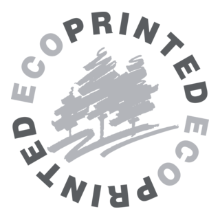 Eco Printed Logo PNG Vector