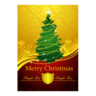 elegant christmas Logo PNG Vector