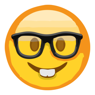 Emoji - Sorrindo Com Óculos Logo PNG Vector