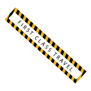 FIRST CLASS TRAVEL STICKER Logo PNG Vector
