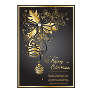 golden christmas theme Logo PNG Vector