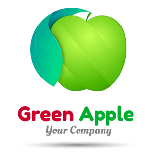 Green apple Logo PNG Vector