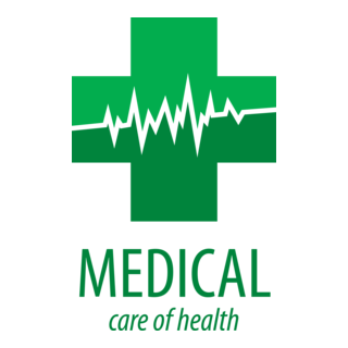 Green medical health Logo PNG Vector