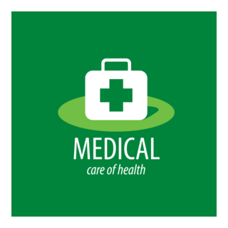 Green medical health Logo PNG Vector