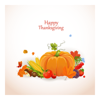 happy thanksgiving Logo PNG Vector