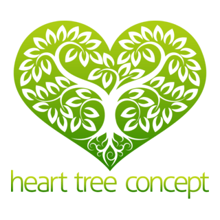 Heart tree Logo PNG Vector