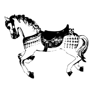 HORSE WITH SADDLE Logo PNG Vector