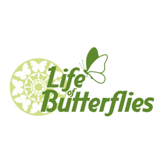 Life of Butterflies Logo PNG Vector
