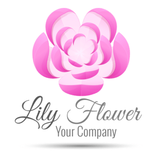 lily flower Logo PNG Vector