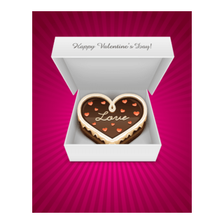 love chocolate cake Logo PNG Vector