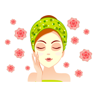 makeup woman flowers Logo PNG Vector