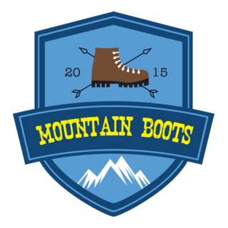 Mountain boots Logo PNG Vector