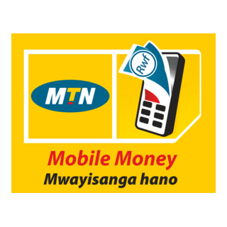 MTN Mobile Money Logo PNG Vector