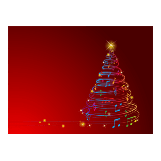 musical christmas tree Logo PNG Vector