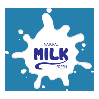 Naturel product milk fresh Logo PNG Vector