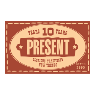 Present 10 years Logo PNG Vector