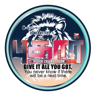 Pudur Cricket Logo PNG Vector