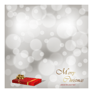 red gift gray christmas background Logo PNG Vector