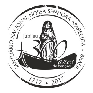 Selo do Jubileu 300 Anos Nossa Senhora Aparecida Logo PNG Vector