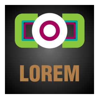 square inside circle company Logo PNG Vector