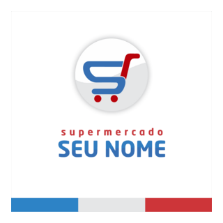 Supermercado / Seu Nome Logo PNG Vector
