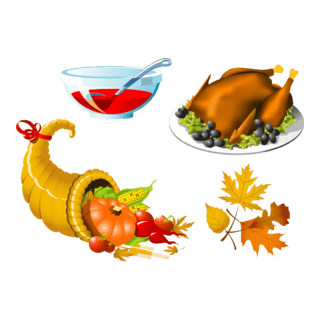 thanksgiving symbol set Logo PNG Vector