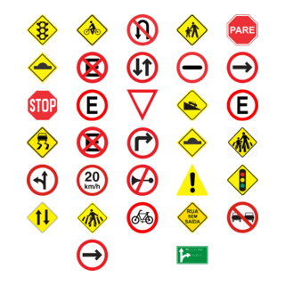 Traffic sign pack Logo PNG Vector