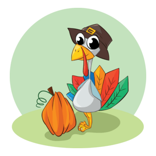 turkey wearing hat Logo PNG Vector