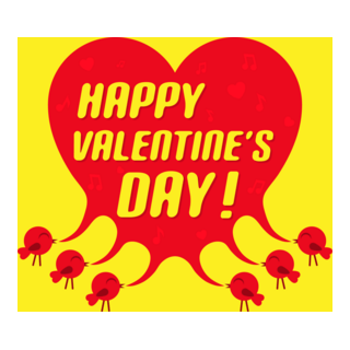 tweet bird happy valentine heart Logo PNG Vector