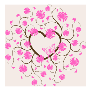 valentine day butterfly fly floral love Logo PNG Vector