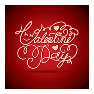 valentine wordart Logo PNG Vector