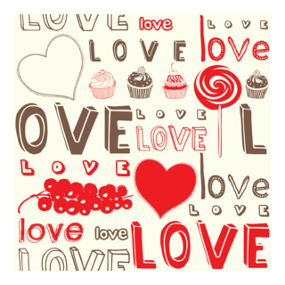 vintage style valentine day doodles Logo PNG Vector