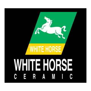 White horse ceramic Logo PNG Vector