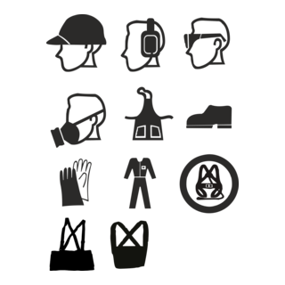 Work safety equipment Logo PNG Vector