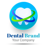 Blue dental Logo PNG Vector