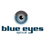 Blue Eyes Optical Logo PNG Vector