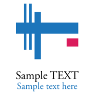 blue shape company Logo PNG Vector
