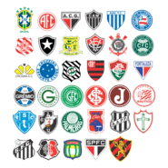 Brazilian football league teams Logo PNG Vector