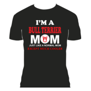 Bullterrier mom Logo PNG Vector