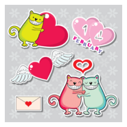 cartoon valentine Logo PNG Vector