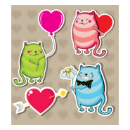 cartoon valentine Logo PNG Vector